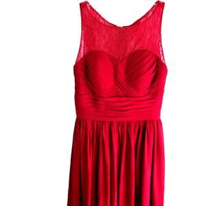 Cocomelody Women's Formal Dress XS Small 0 2 Petite Red Evening Gown Prom
